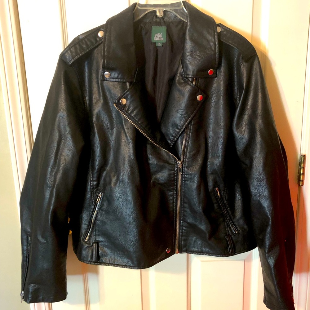 Wild Fable lined FAUX leather jacket